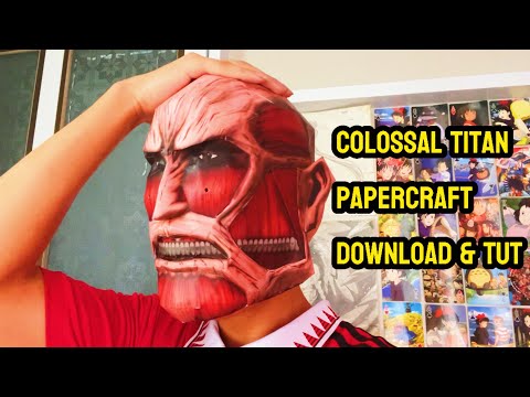 How To Make Colossal Titan Helmet Paper | Attack On Titan