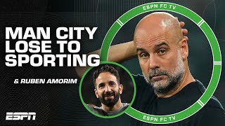 [FULL REACTION] Manchester City LOSE to Ruben Amorim & Sporting in the Champions League 😳 | ESPN FC