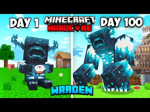 I Survived 100 Days As Warden In Minecraft Hardcore (HINDI)... Minecraft 100 Days