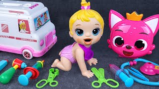 96 Minutes Doctor Play Set, Satisfying Unboxing Disney Pink Ambulance Toys vs Tina Unboxing Toys