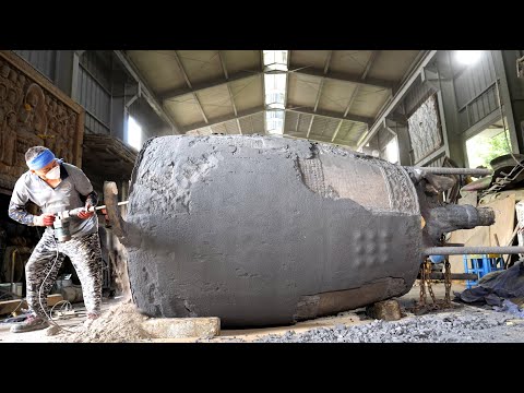 The process of creating the most magnificent and beautiful bells in the world. Korean Bell engineer