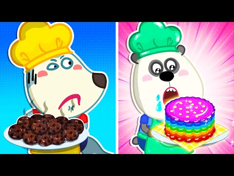 Whose Cake is Better? Cooking Challenge with Lycan and Pando 🐺 Cartoons for Kids | LYCAN - Arabic