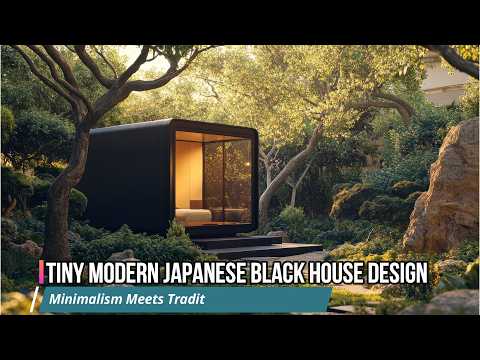 The Allure of Tiny Modern Japanese Black House Design Minimalism Meets Tradition1