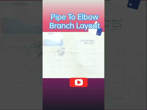 Pipe To Elbow Layout #shorts #isometricdrawing