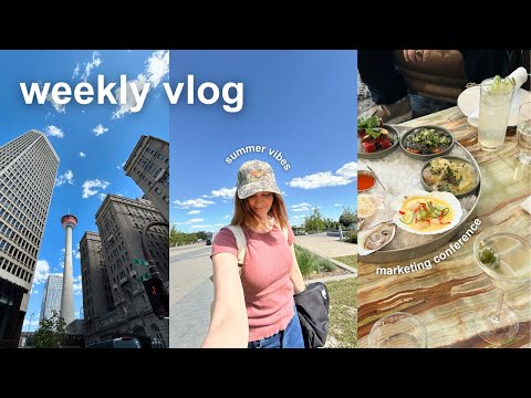 work week vlog: my new obsession, socialwest, podcast recommendation + olend bag first impressions!