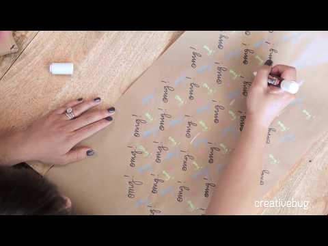 DIY Wrapping Paper, Customize your gifts with Permapaque® Markers