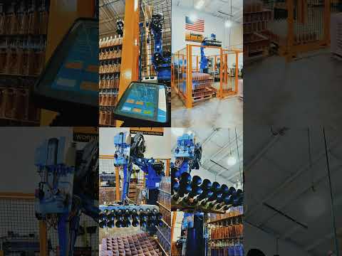 Robot Removing Spirit & Wine Bottles from a Pallet - Automation De-Palletizing with Yaskawa Motoman