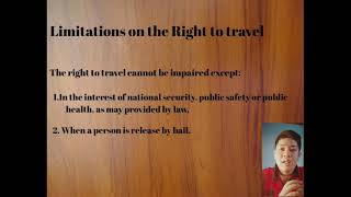 1987 Philippine Constitution Section 6 Liberty of Abode And Right to Travel