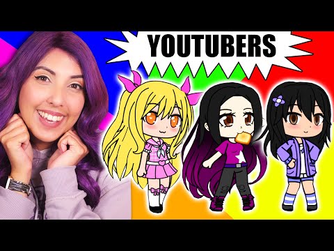 Making YouTubers on Gacha Club!