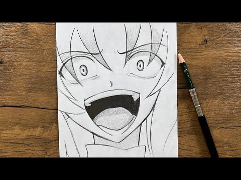 How to draw crazy anime girl ~ drawing tutorial