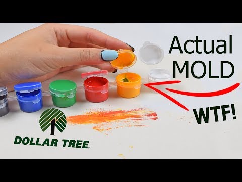 A TOTAL MESS...TESTING $1 DOLLAR TREE PAINT