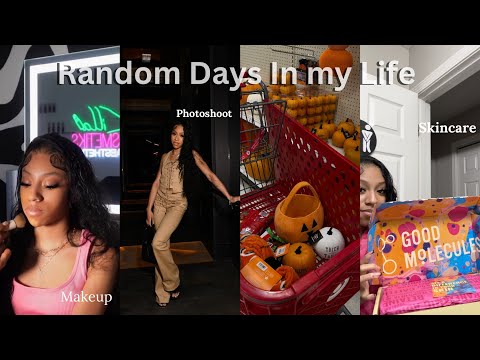 Random Days in my Life (Makeup, Photoshoot , Night out, Skincare Routine + more)