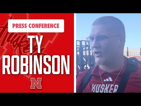 Nebraska DL Ty Robinson talks after NU’s 21-17 loss at Ohio State I Nebraska Football I GBR