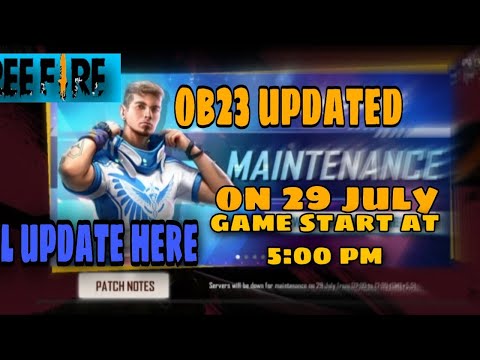 FREE FIRE OB23 UPDATED|| ALL UPCOMING UPDATED IN THIS VIDEO|| GARENA FREE FIRE