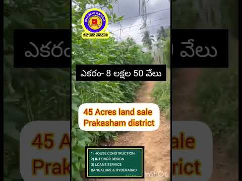 45 Acres land sale || Prakasham district