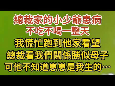 《藏起孕肚出逃》第08集：總裁家的小少爺患病，不吃不喝一整天，我慌忙跑到他家看望，總裁看我們關係勝似母子，可他不知道崽崽是我生的…… #戀愛#婚姻#情感 #愛情#甜寵#故事#小說#霸總