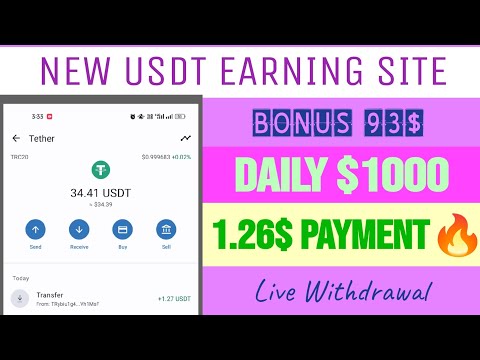 New Usdt Earning Website | Usdt Shopping Mall Income Site | Make Money at Home