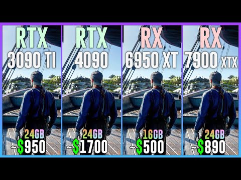 RTX 3090 TI vs RTX 4090 vs RX 6950 XT vs RX 7900 XTX - Tested in 25 Games