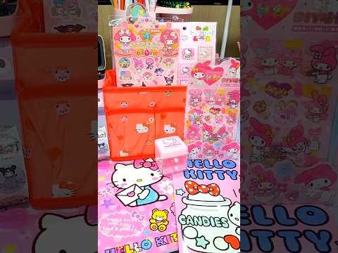 ASMR Cute Stationery Unboxing | Sanrio Haul 🩷❤️ #kawaii