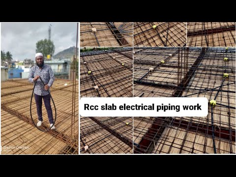 Rcc slab electrical piping work