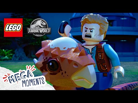 Owens Brave Rescue! 👼 | LEGO Jurassic World: Legend of Isla Nublar | Mega Moments