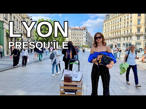 LYON - FRANCE Walking Tour [4K] - LYON PRESQU'ÎLE