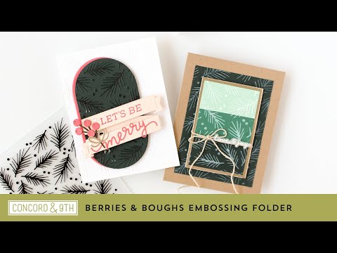 Berries & Boughs Embossing Folder