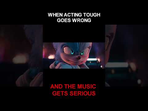 When Acting Tough Goes Wrong #sonicthehedgehog #meme