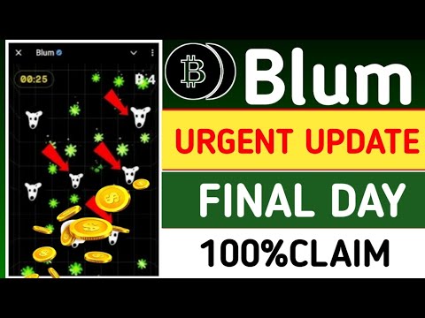 Blum Airdrop 1 Day Left Jaldi Karo - Dogs Coins Withdrawal in Blum Game | Blum New Update