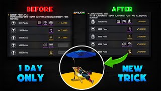 How to Complete Achievement Mission in 1 Days🤫 | Freefire Achievement Mission New Trick💯| Free Emote