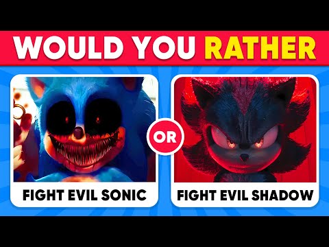 Would You Rather...? Sonic The Hedgehog 3 Edition 🔵🦔⚡️Quiz Kingdom