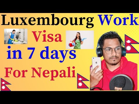 Luxembourg 🇱🇺 Free work permit For Nepali  2024 | Luxembourg visa in 7 days