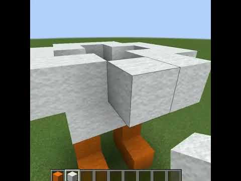 Minecraft: Simple DUCKS StATuE | #shorts #minecraft