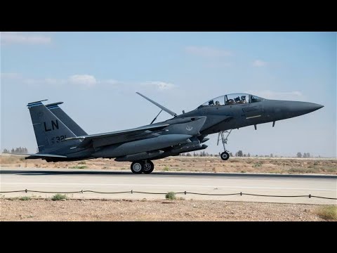 F-15 Landing At Airshow