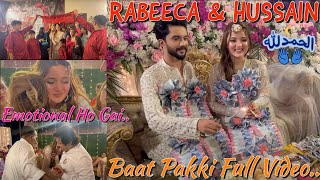 BAAT PAKKI HO GAI RABEECA AND HUSSAIN KHUSH 😍🥰❤️FULL VIDEO @RabeecaKhan @RabeecaKshorts