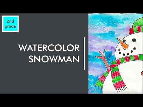 Virtual Art with Mrs. Van Alstyne | Watercolor Snowman