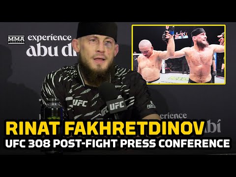 Rinat Fakhretdinov On Scorecards Controversy At UFC 308: 'People Will Say Arabs Bought The Decision'