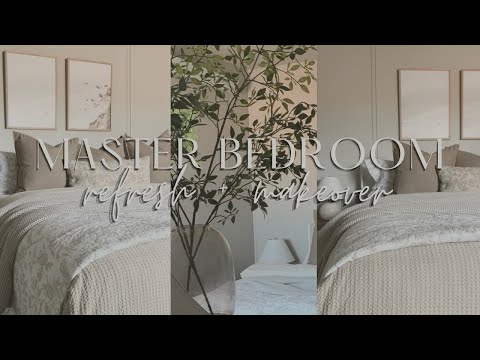 PRIMARY BEDROOM MAKEOVER | DIY molding + neutral & simple