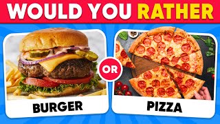 Would You Rather...? FOOD Edition 🍔🍕 HARDEST Choices Ever!