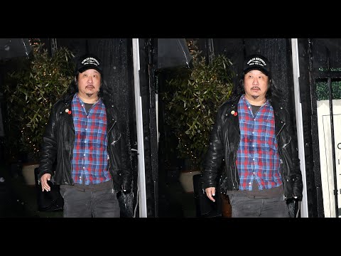 Bobby Lee Steps Out For Dinner With a Female Companion on a Rainy Night in LA!