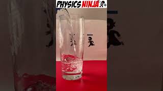 Index of Refraction Demo:  Bending light #physics #experiment  #physicsninja