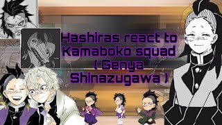 Hashiras react to kamaboko squad 💐 ( Genya shinazugawa ) ( Part 1/6 ) ( Read description)