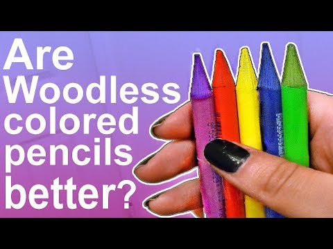 ARE WOODLESS COLORED PENCILS BETTER THAN REGULAR?