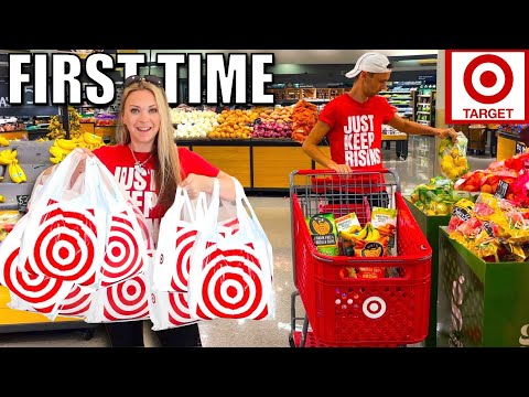 BRITISH FAMILY first time FOOD SHOPPING at TARGET! 🎯 grocery haul