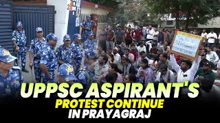 LIVE: Thousands of Aspirants continue protesting on 3rd day outside UPPSC Headquarter in Prayagraj