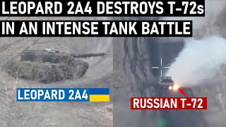 Leopard 2 Destroys Russian T-72s in an intense Tank Battle!