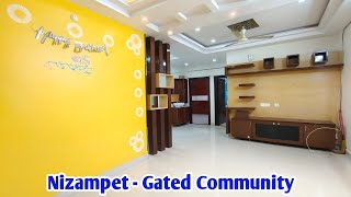 Furnished 2BHK Flat For Sale in Nizampet - Semi Gated Community - Direct Owner Sale