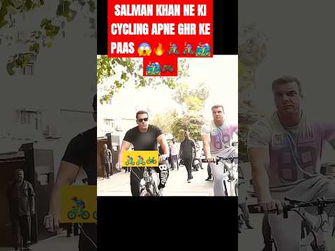 SALMAN KHAN RIDING CYCLE BIKE ON MUMBAI | SALMAN KHAN VS LAWRENCE BISHNOI | #shorts