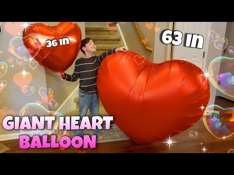 Inflating our Biggest Balloon EVER Valentine's Day Heart ❤️