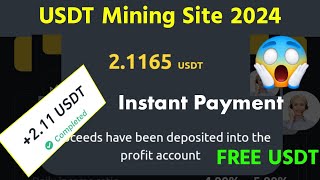 New USDT Mining Site 🔥 Daily Earn $10 | new earn money site 2024 |